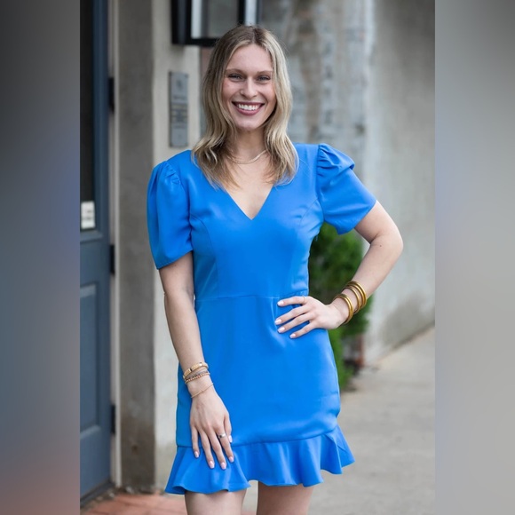 Elegant Blue Dress - Picture 1 of 9